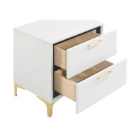 Kendall 2drawer Nightstand White