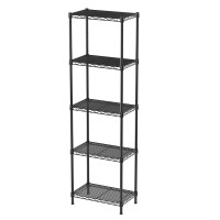 Singaye 5 Tier Shelf Wire Shelving Adjustable Storage Shelves Storage Rack Standing Storage Shelf Units For Kitchen Closet Laund