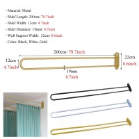 Wall Divider For Room Separation, Set Of 1 Tall Beauty Salon Partitions Privacy Screen Temporary Panels Curtain With 2M Support Bars Poles, Changing Room Bedroom Separator Space (Color : Pole+I Curta