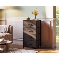 Aodk Dresser For Bedroom With 4 Storage Drawers Small Dresser Chest Of Drawers Fabric Dresser With Sturdy Steel Frame Dresser