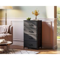 Aodk Dresser For Bedroom With 4 Storage Drawers Small Dresser Chest Of Drawers Fabric Dresser With Sturdy Steel Frame Dresser