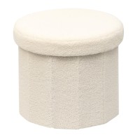 B Fsobeiialeo Storage Ottoman Cube Round Ottomans With Storage Foot Stool Footrest For Lving Room Boucle Ottoman Seat For Dorm