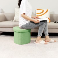 B Fsobeiialeo Storage Ottoman Cube Heart Shaped Ottomans With Storage Foot Stool Footrest For Lving Room Boucle Ottoman Seat F