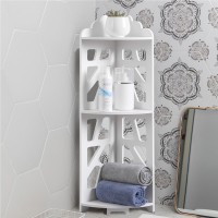 J Jinxiamu Over The Toilet Storage Bathroom Organizer Shelves Multifunctional Toilet Shelves White