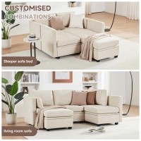 Wetrue Modular Sectional Sofa Convertible L Shaped Sofa Couch With Storage High Supportive Soft Sponges 5 Seat Modular Sect