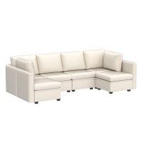 Wetrue Modular Sectional Sofa Convertible U Shaped Sofa Couch With Storage High Supportive Soft Sponges 6 Seat Modular Sect