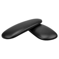 Arm Pads Caps Replacement For Humscale Liberty Office Chair, For Fixed And Height Adjustable Arm, Black Vinyl (1-Pair). (For Fixed Arm.)