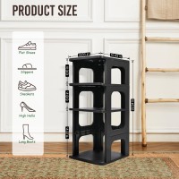 Trzz 4Tier Small Shoe Rack For Entryway Diy Small Shoe Organizer Removable Partition Mini Shoe Shelf For Closet Small Space