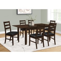 Monarch Specialties Black Dining Chair-2Pcs / 37