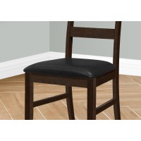 Monarch Specialties Black Dining Chair-2Pcs / 37