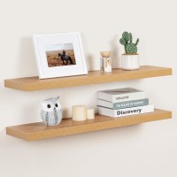 93 Inch Deep Floating Shelves Oak Floating Shelf 36 X 93 Rustic Wood Wall Shelves 36 Inch Long Large Wall Shelves For B