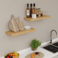 Fun Memories Deep Floating Shelves 93 Inch Deep Rustic Floating Shelves Set Of 2 24 Inch Large Oak Wood Wall Mounted Shelves