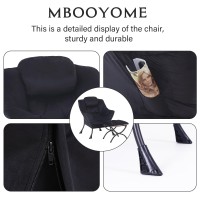 Mbooyome Lazy Chair With Ottoman Modern Accent Chair Contemporary Lounge Leisure Upholstered Sofa Chair Set With Armrests Read