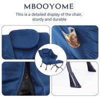 Mbooyome Lazy Chair With Ottoman Modern Accent Chair Contemporary Lounge Leisure Upholstered Sofa Chair Set With Armrests Read