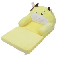 Cartoon Foldable Kids Sofa, Plush Foldable Kids Sofa, Childrens 2 In 1 Flip Open Couch, Kids Sofa Backrest Armchair, Cute Cartoon Lazy Sofa Childrens Flip Open Sofa Bed For Living Room(2 Tiers)