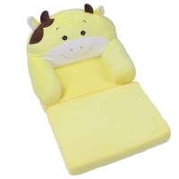 Cartoon Foldable Kids Sofa, Plush Foldable Kids Sofa, Childrens 2 In 1 Flip Open Couch, Kids Sofa Backrest Armchair, Cute Cartoon Lazy Sofa Childrens Flip Open Sofa Bed For Living Room(2 Tiers)