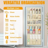 Over The Door Shoe Organizer 35 Durable Mesh Pockets Hanging Shoe Rack For Door Small Spaces Baby Shoe Organizer Shoe Holders Sp