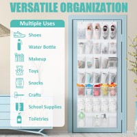 Tiblue Over The Door Shoe Organizer 35 Mesh Pockets Hanging Shoe Organizer Shoe Rack For Door Closet Entryway Bedroom Pantry Org