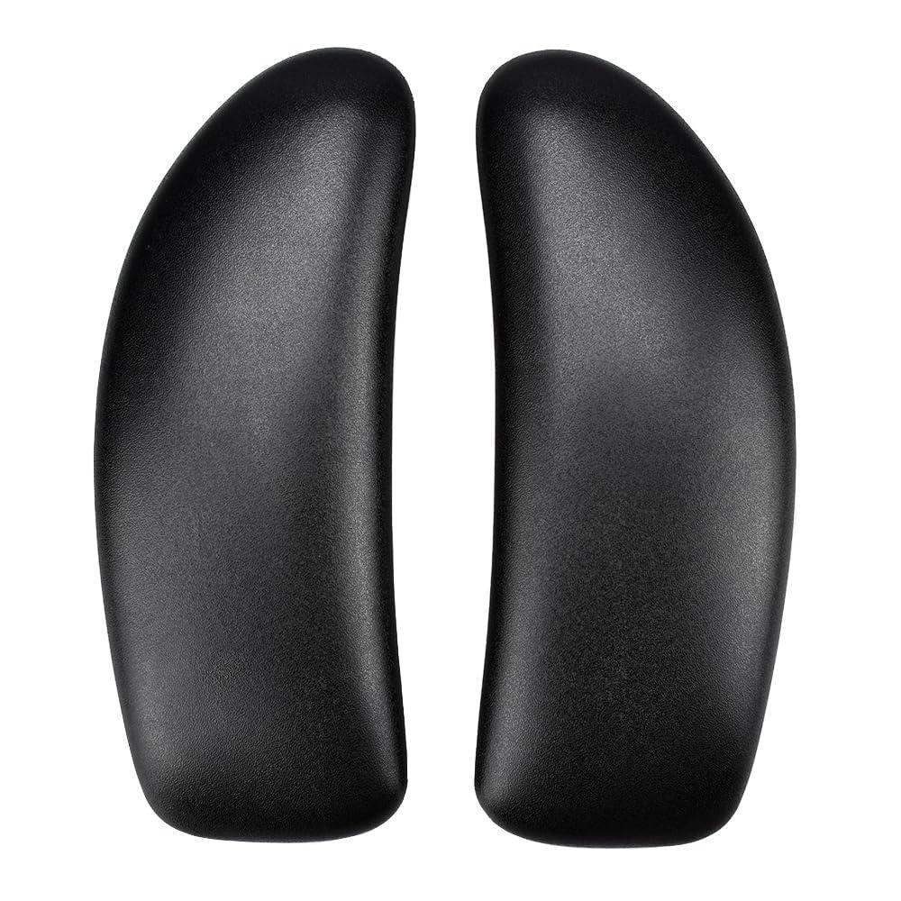 Vinyl Arm Pads Caps For Humanscale Freedom Office Chair, Only Available For Standard Arm (Height Adjustable), Can Not Fit The Advanced Arm, Black, 1 Pair.