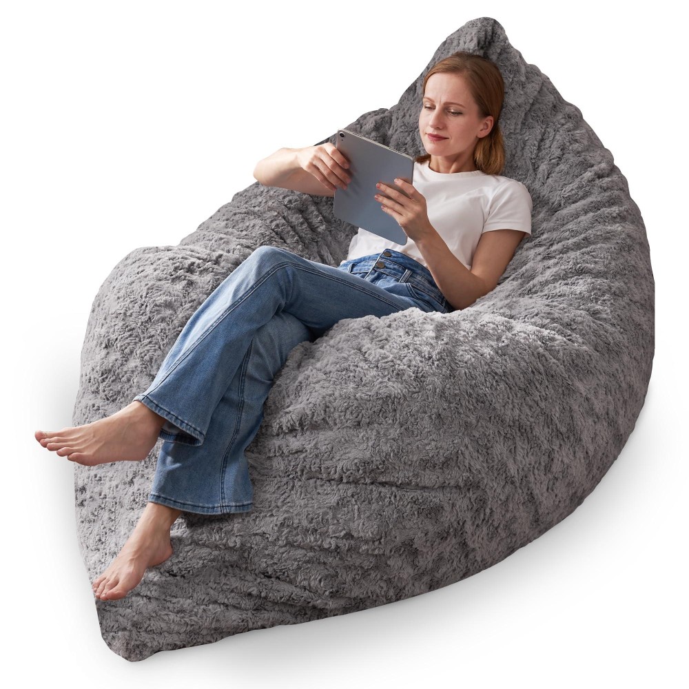 Habutway 3 In 1 Bean Bag Chair Memory Foam Bean Bag Chair Convertible Bean Bag Chair With Machine Washable Cover Giant Bean B