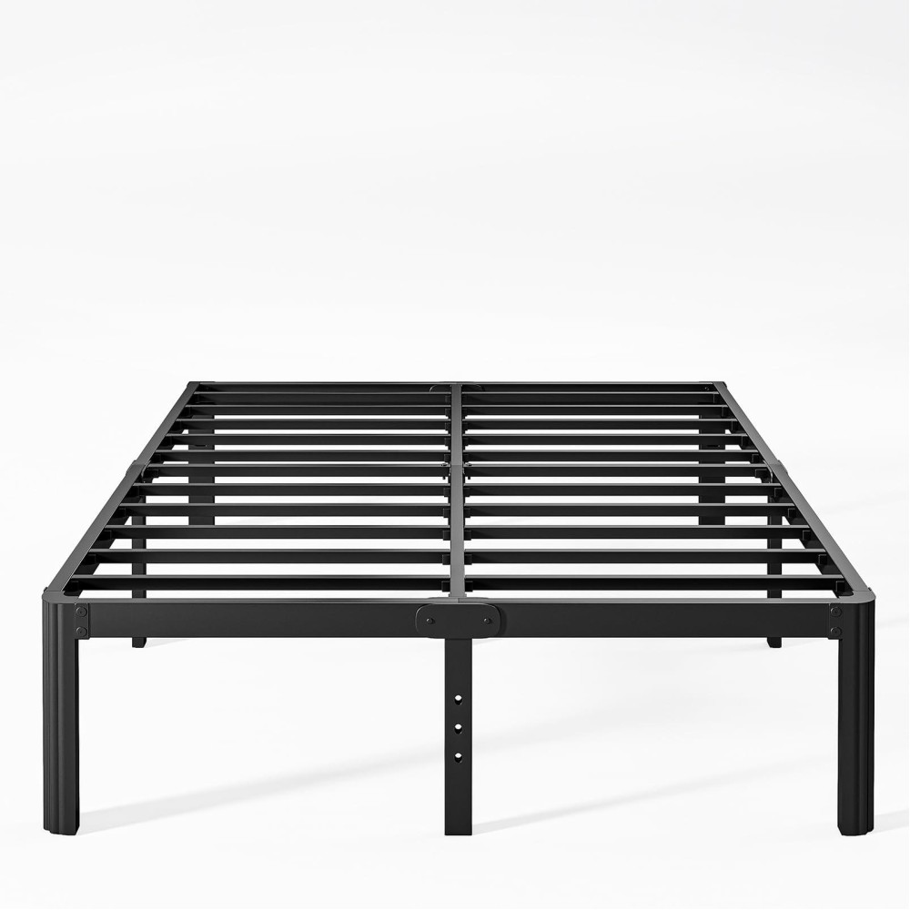 Nordicbed 14 Inch High Metal King Bed Frame No Box Spring Needed Heavy Duty King Size Bed Frame Platform Noise Free Easy Asse