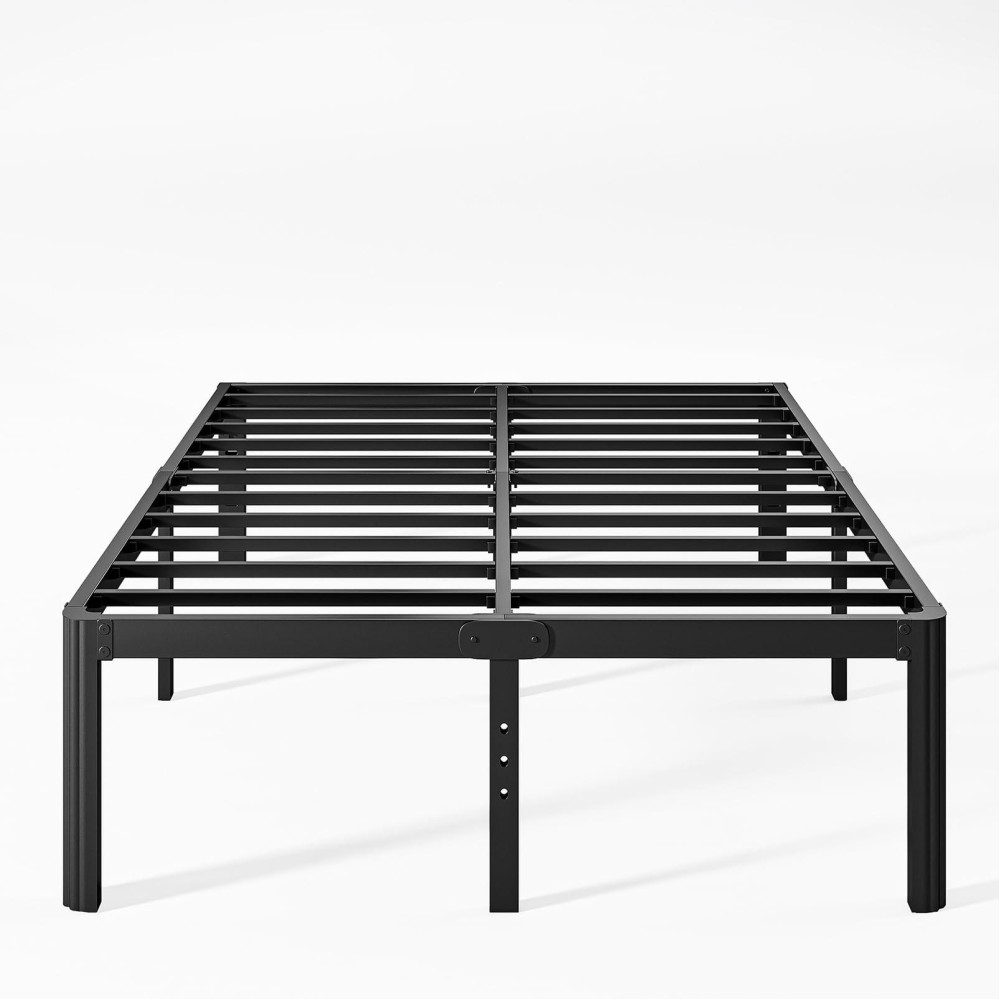 Nordicbed 18 Inch High Platform Queen Bed Frame No Box Spring Needed Metal Bed Frame Queen Size Noise Free Easy Assembly Hea