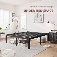 Nordicbed 18 Inch High Platform Queen Bed Frame No Box Spring Needed Metal Bed Frame Queen Size Noise Free Easy Assembly Hea