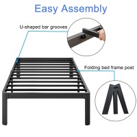 Nordicbed 12 Inch High Platform Queen Bed Frame No Box Spring Needed Metal Bed Frame Queen Size Noise Free Easy Assembly Hea