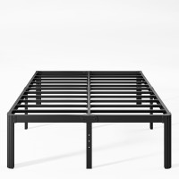 Nordicbed 16 Inch High Platform Queen Bed Frame No Box Spring Needed Metal Bed Frame Queen Size Noise Free Easy Assembly Hea