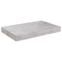 vidaXL Wall Shelves 2 Pieces Grey Cement 80 x 235 x 38 cm MDF