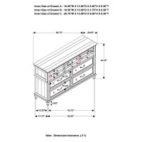 Avenue 8drawer Rectangular Dresser Grey