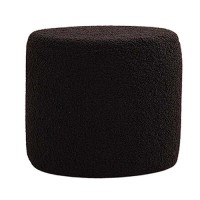 Ottoman Stool Sofa Tea Stool Non Slip Stool Padded Seat Foot Stool Seat Chair Foot Rest Small Footstool for Office Entryway Bedroom (Black)