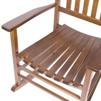 Shine Company Vermont Rocking Chairs Outdoor Front Porch Rocker Set Of 2 Oak