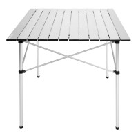 Aluminum Folding Table For Camping, Camp Table For Picnic, Beach Table For Sand Foldable, Lightweight, Carry Bag Included