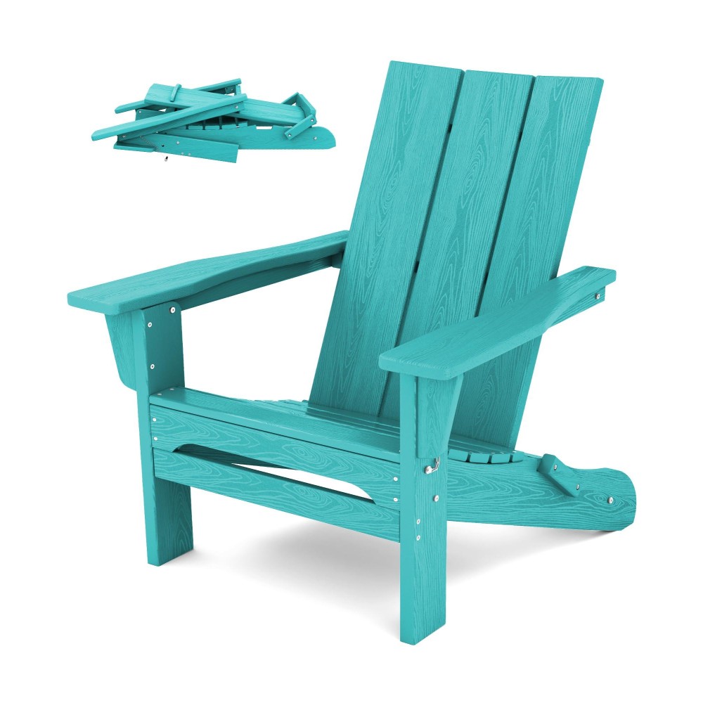 Serwall Modern Folding Adirondack Chair Aruba