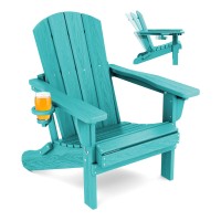 Serwall Adjustable Folding Adirondack Chair Reclining Adirondack Chair With Cup Holder Aruba