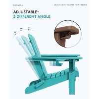 Serwall Adjustable Folding Adirondack Chair Reclining Adirondack Chair With Cup Holder Aruba