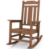 Serwall Outdoor Rocking Chair Brown