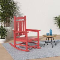 Serwall Outdoor Rocking Chair Red