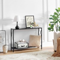 Tajsoon Console Table 2Tier Entryway Table 418 L Narrow Sofa Table With Shelves Entrance Table For Hallway Entryway Livi