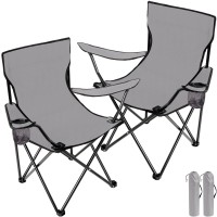 Purpeak Folding Camping Chairs With Carrying Bag Portable Lawn Chairs Lightweight Beach Chairs Outdoor Collapsible Chair With Mesh Cup Holder For Travel (Gray,19.7 X 19.7 X 31.5 Inches)