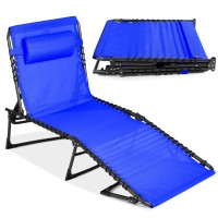 Best Choice Products Patio Chaise Lounge Chair Portable Outdoor Folding Recliner For Lawn W 8 Positions Handles 300Lb Capac