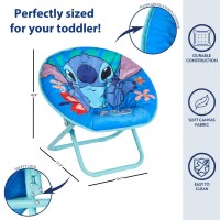 Idea Nuova Disney Stitch 19 Frame Folding Toddler Saucer Chair With Cushion Ages 3