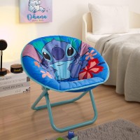 Idea Nuova Disney Stitch 19 Frame Folding Toddler Saucer Chair With Cushion Ages 3