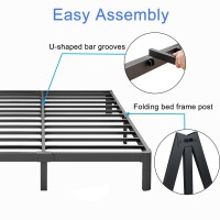 Nordicbed 40 Inch High Black Headboard Queen Size Queen Headboard Only Durable Construction Easy Installation Metal