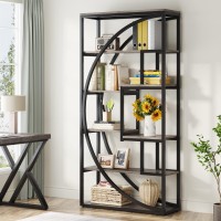 Tribesigns Bookshelf, Industrial 5-Tier Etagere Bookcase, 70.8