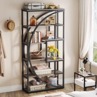 Tribesigns Bookshelf, Industrial 5-Tier Etagere Bookcase, 70.8