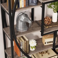 Tribesigns Bookshelf, Industrial 5-Tier Etagere Bookcase, 70.8