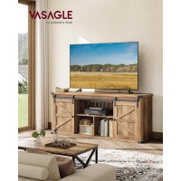 Vasagle Tv Stand For Tvs Up To 65 Inches Farmhouse Entertainment Center With Sliding Barn Doors Tv Console Table For Living Ro