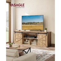 Vasagle Tv Stand For Tvs Up To 75 Inches Farmhouse Entertainment Center With Sliding Barn Doors Tv Console Table For Living Ro